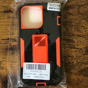 Case Designed for iPhone 13 Pro Max Black Orange